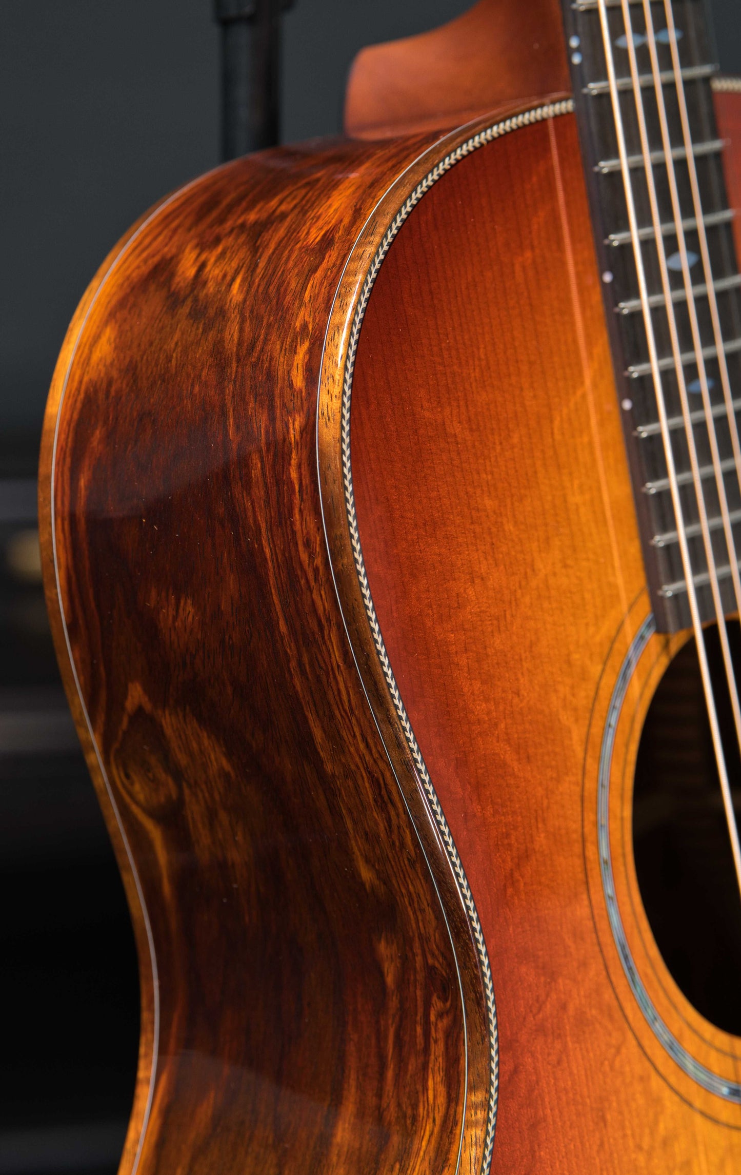 Boucher HG-186-BU Cocobolo & Bear claw Torrefied Adirondack
