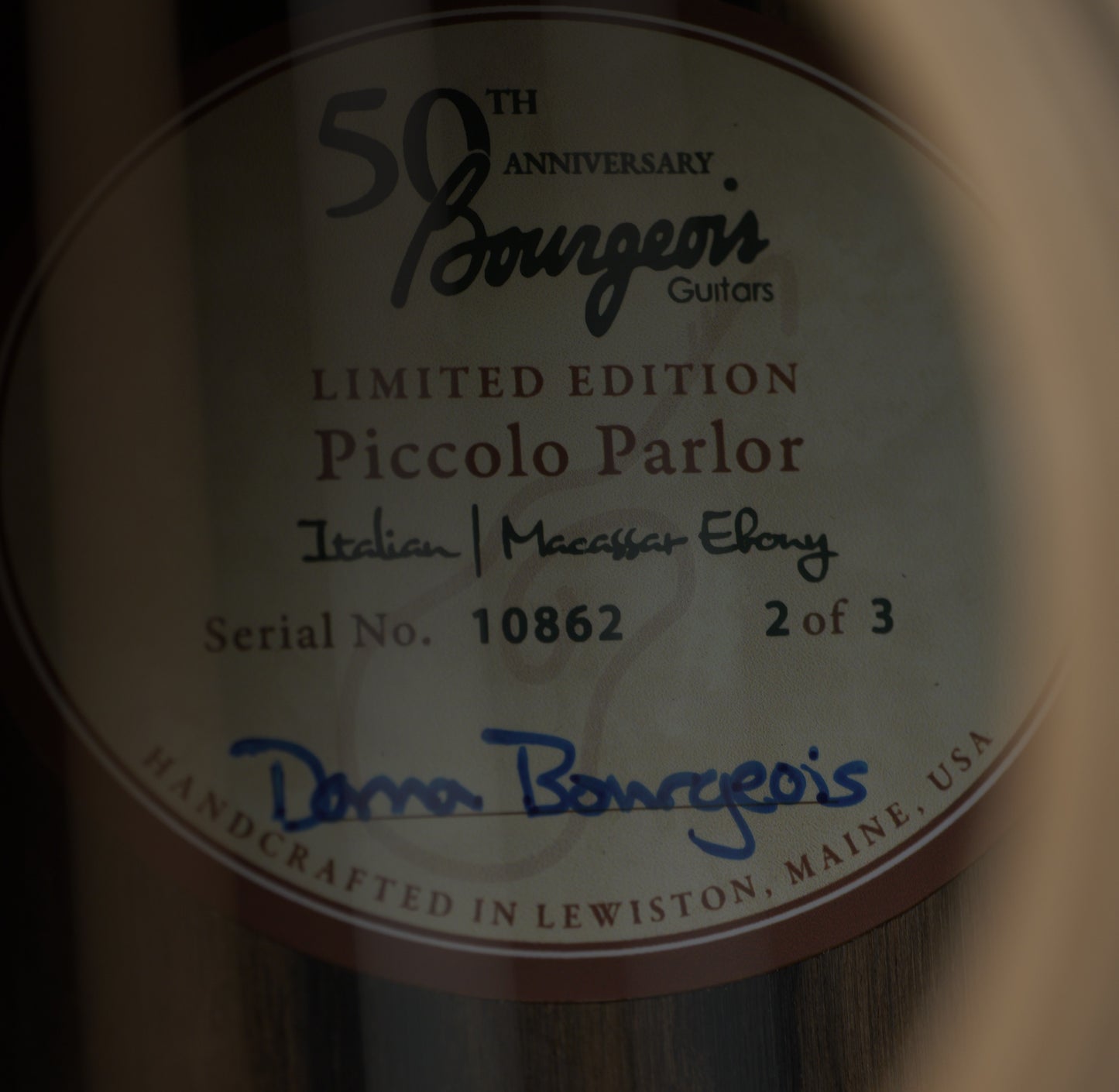 Bourgeois 50th Anniversary Parlor Soloist